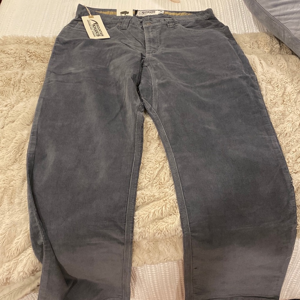 Mountain Khaki Canyon Cord Pants 34x30 Ash Color